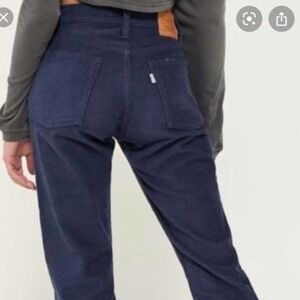 🔥 LEVI'S WEDGIE STRAIGHT CORDS - NAVY 🔥 NWOT​